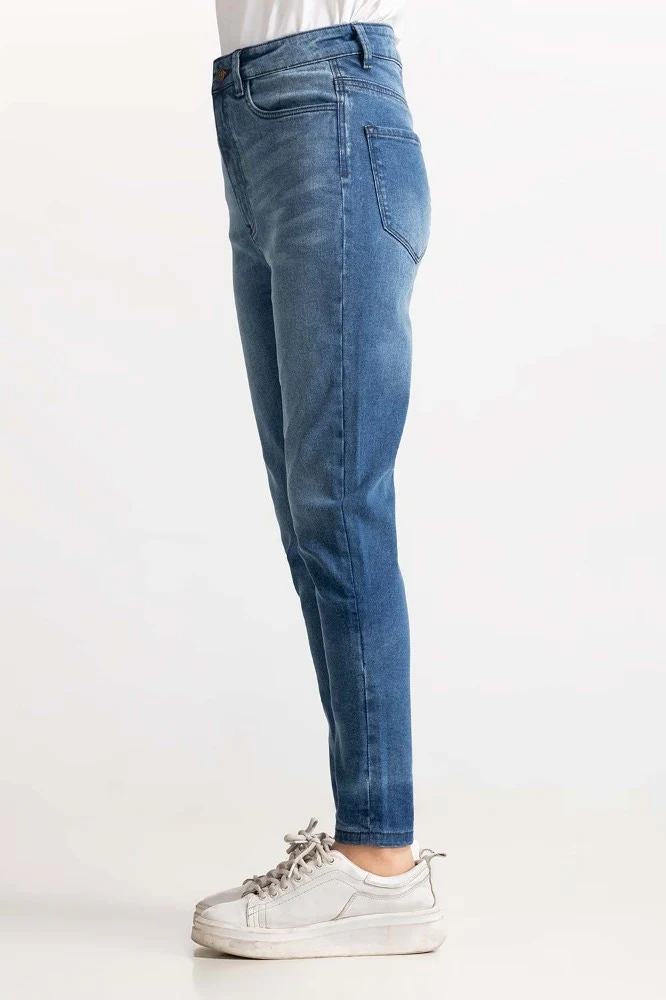 Blue Basic Denim Jeans - Image 2