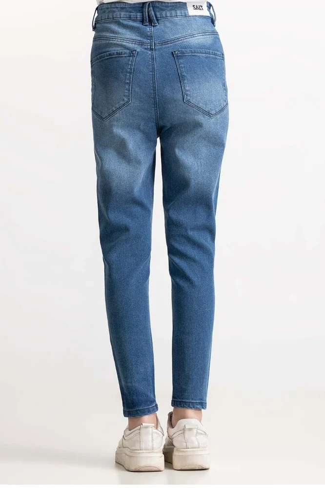 Blue Basic Denim Jeans - Image 3
