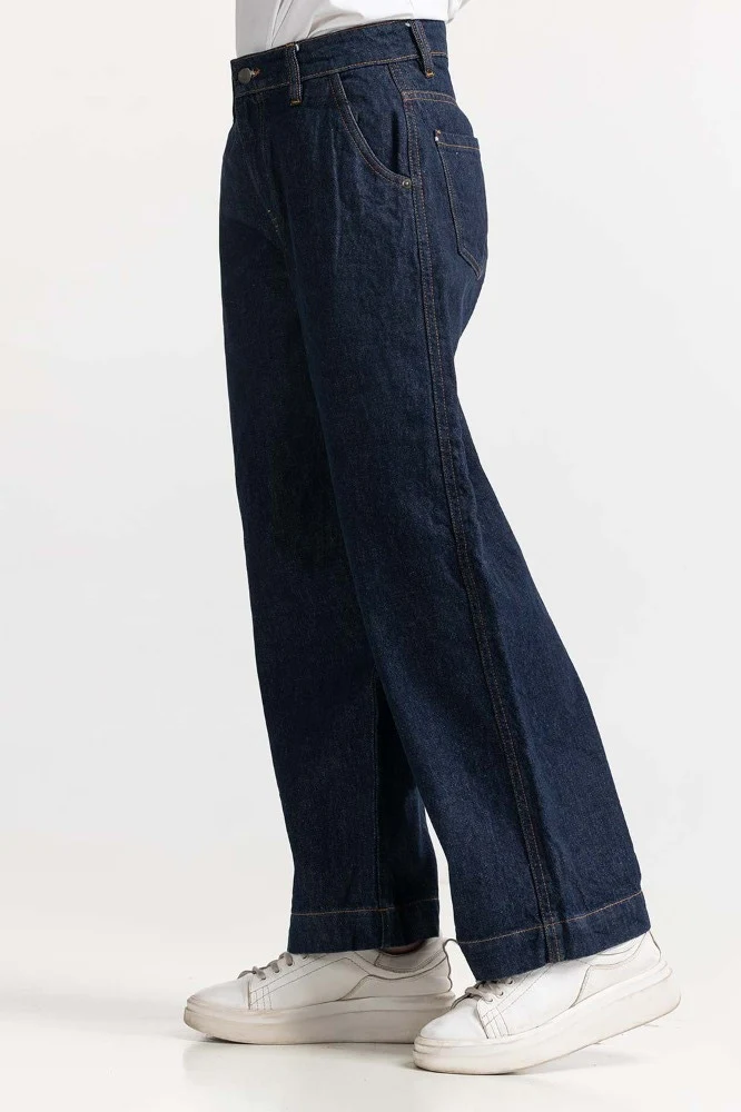 Blue Basic Denim Jeans - Image 2