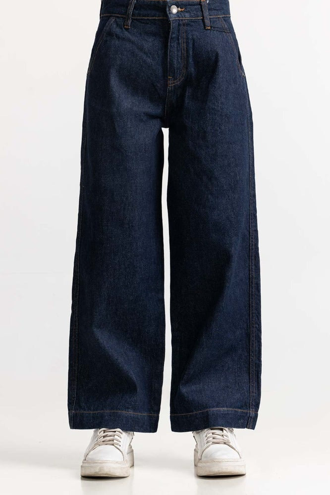 Blue Basic Denim Jeans - Image 3