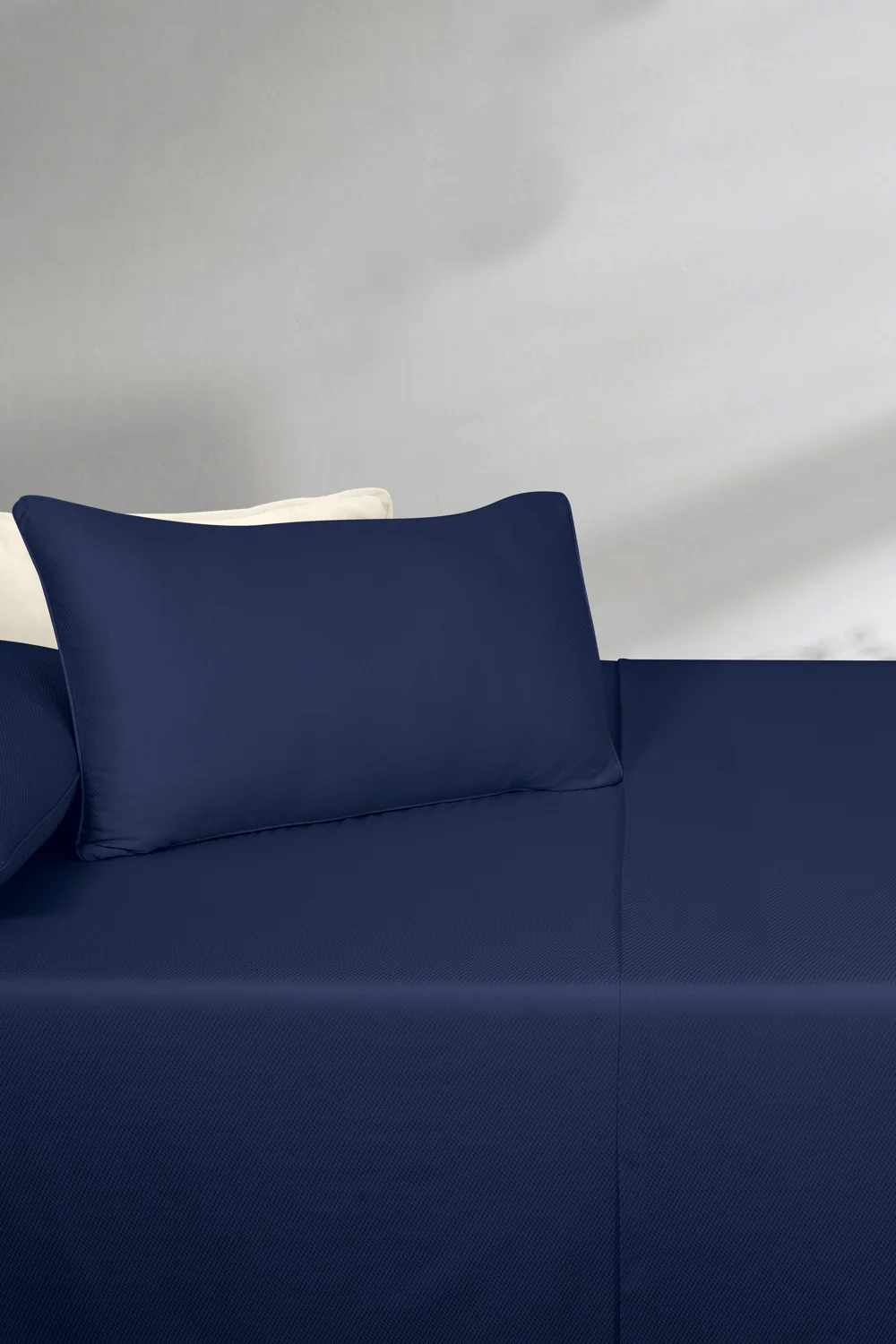 Blue Cube Dobby Bed Sheet Set - Image 3