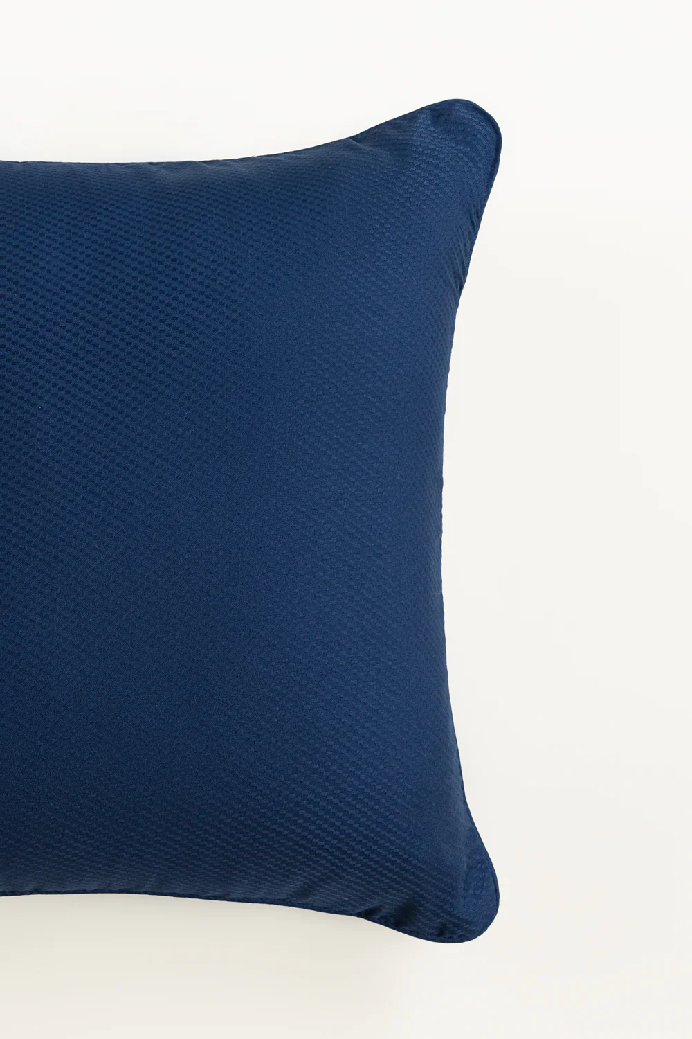 Blue Cube Dobby Square Cushion Cover - Image 2