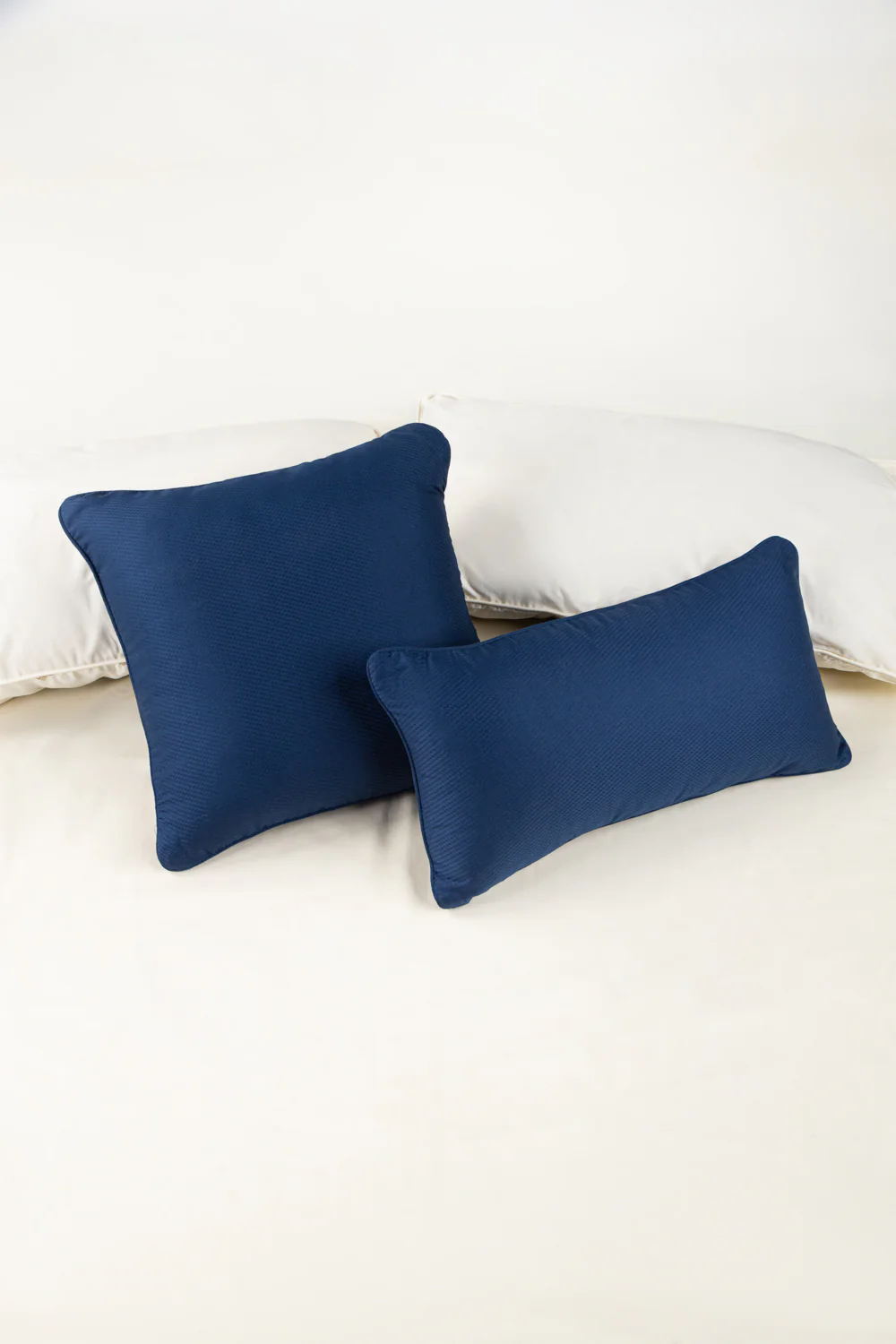 Blue Cube Dobby Square Cushion Cover - Image 4