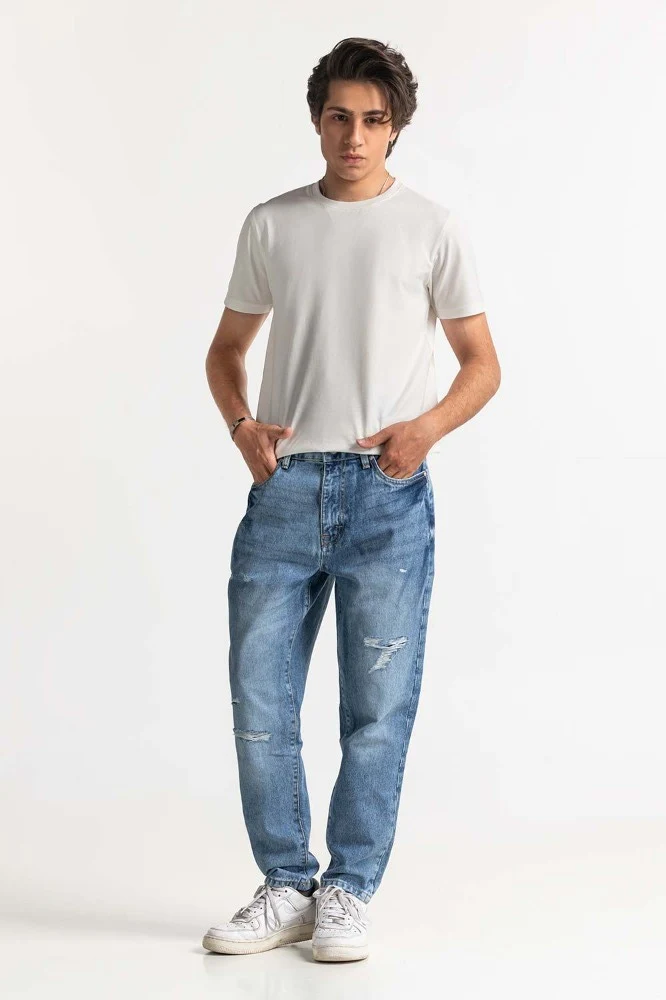 Blue Denim Jeans MNJNSSS24010 - Image 4
