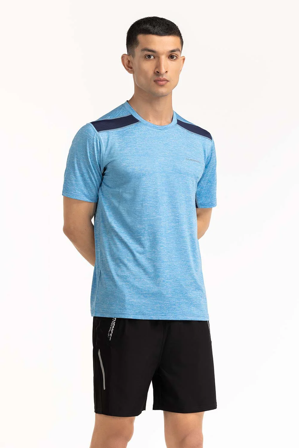 Blue Textured Tee - Image 2