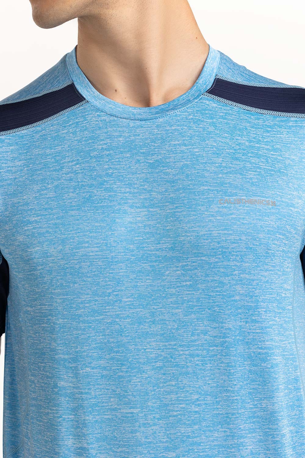 Blue Textured Tee - Image 3