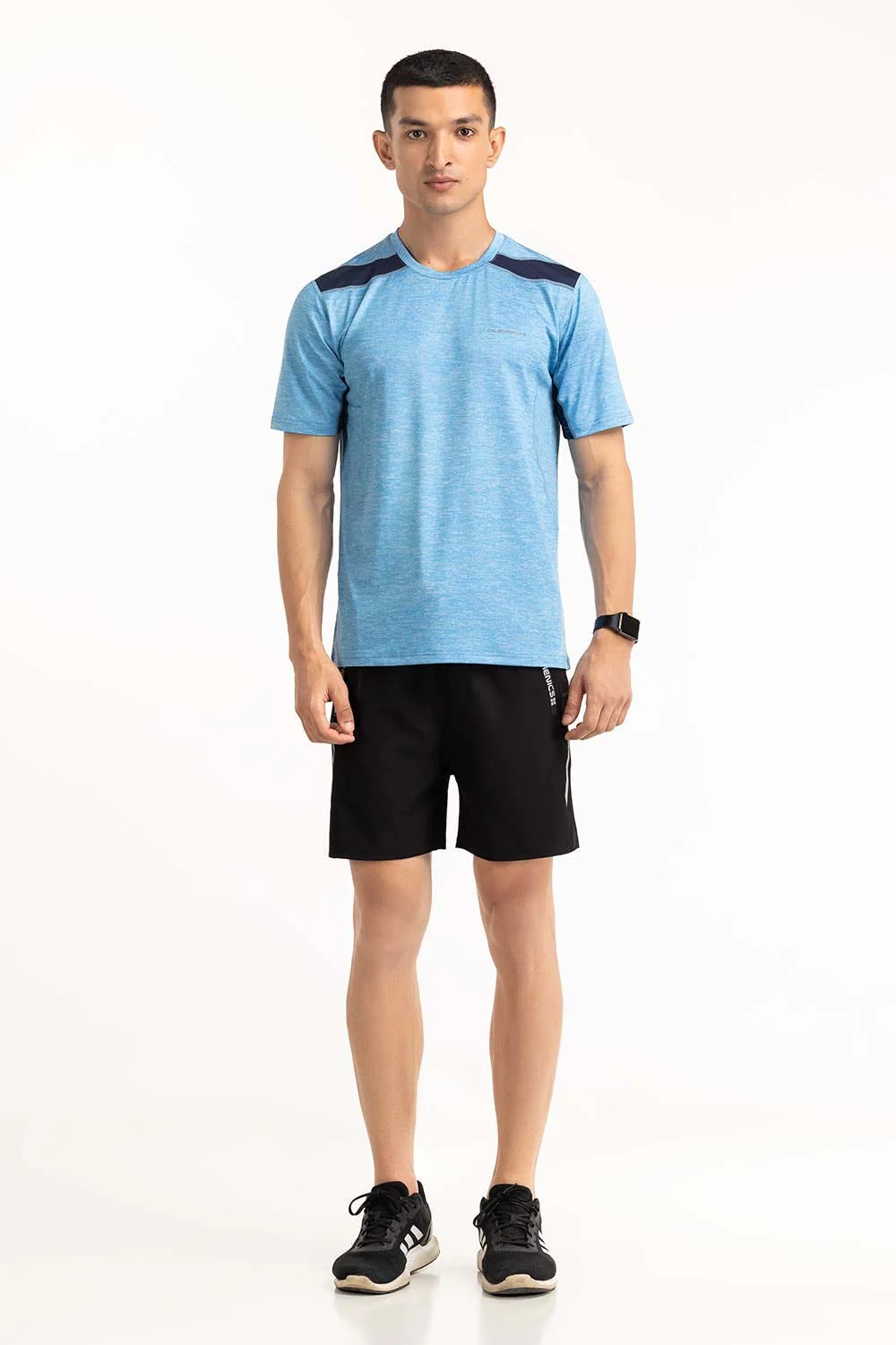 Blue Textured Tee - Image 4