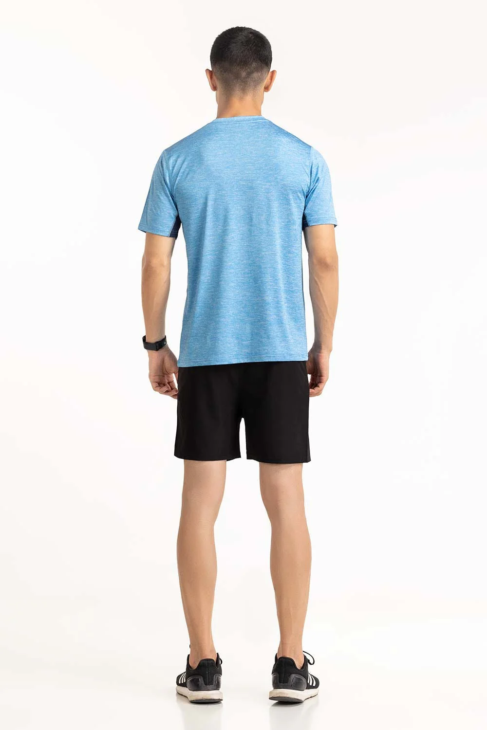 Blue Textured Tee - Image 5