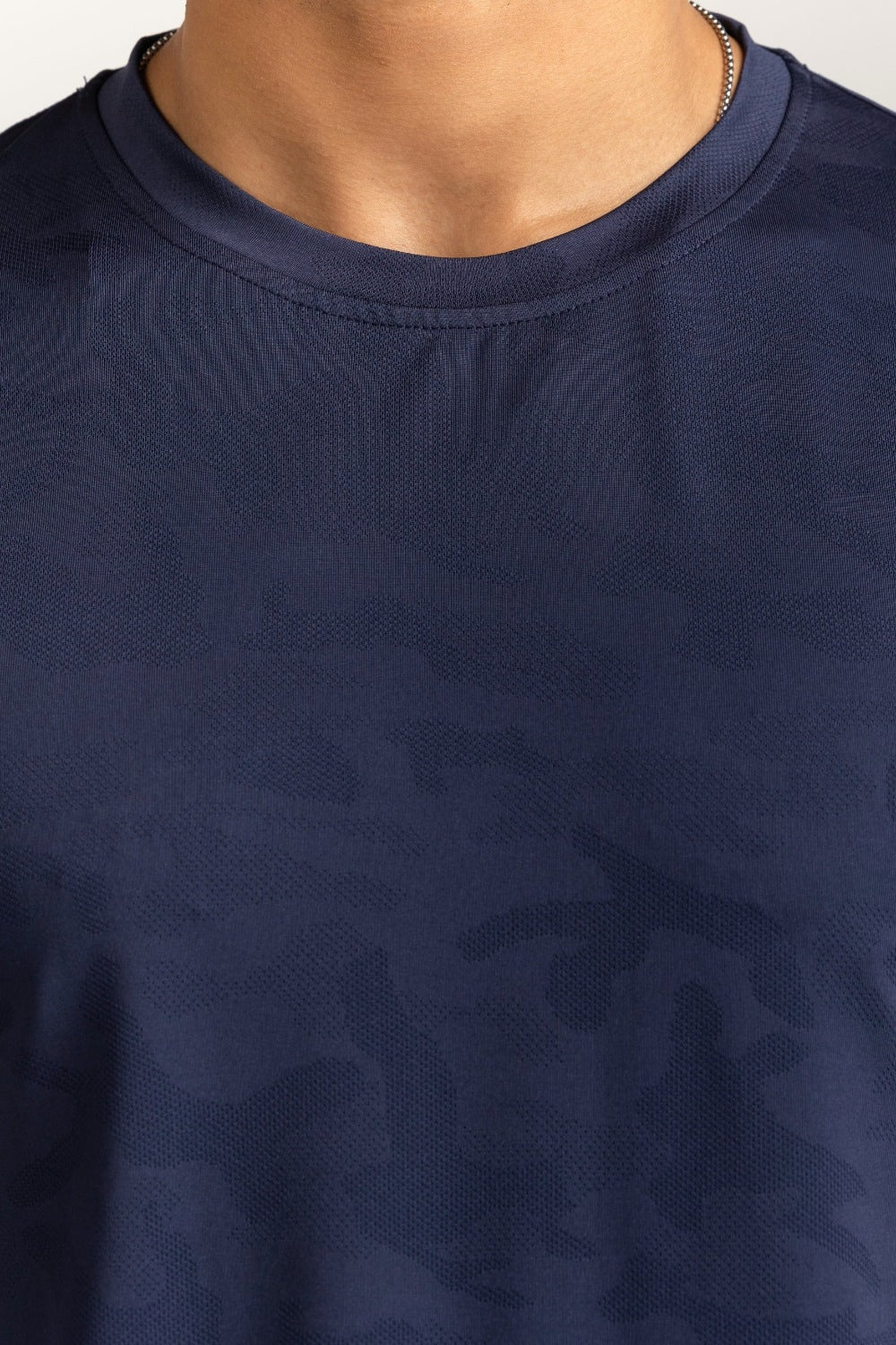 Blue Textured Tee - Image 3