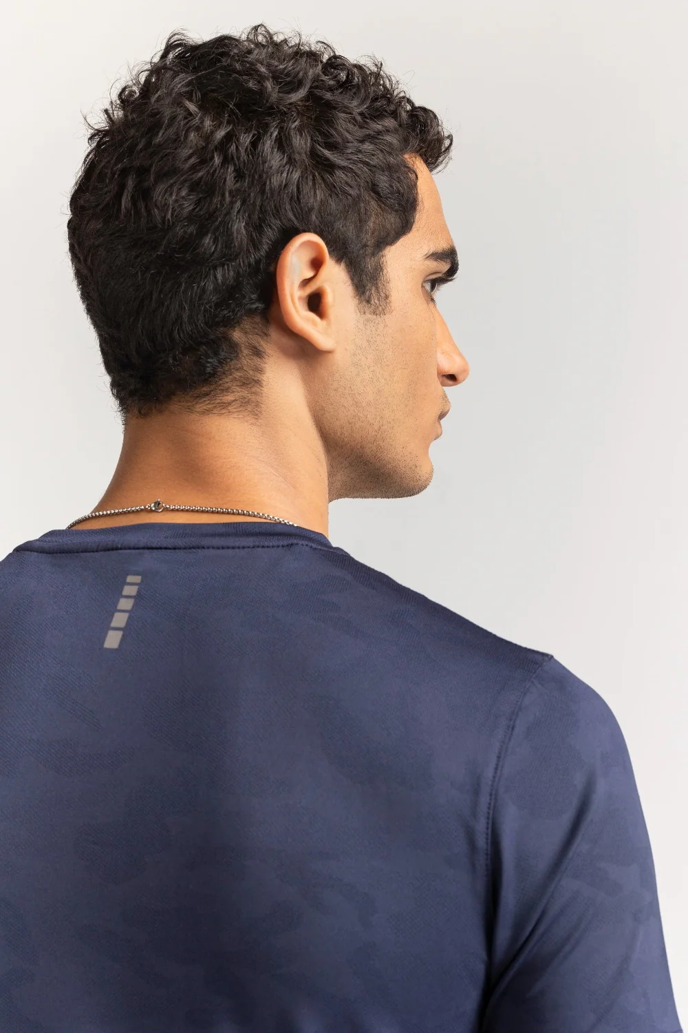Blue Textured Tee - Image 4
