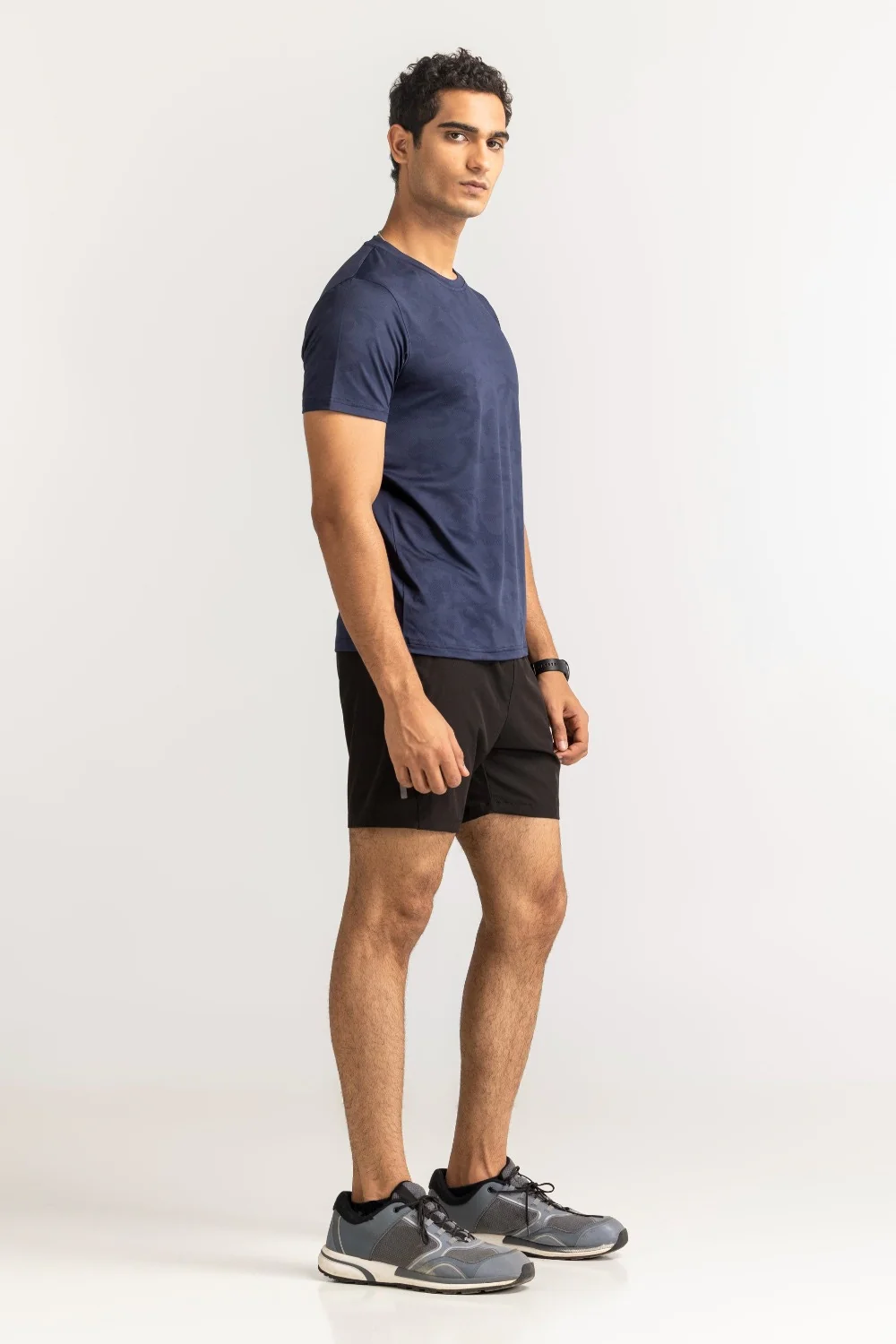 Blue Textured Tee - Image 6