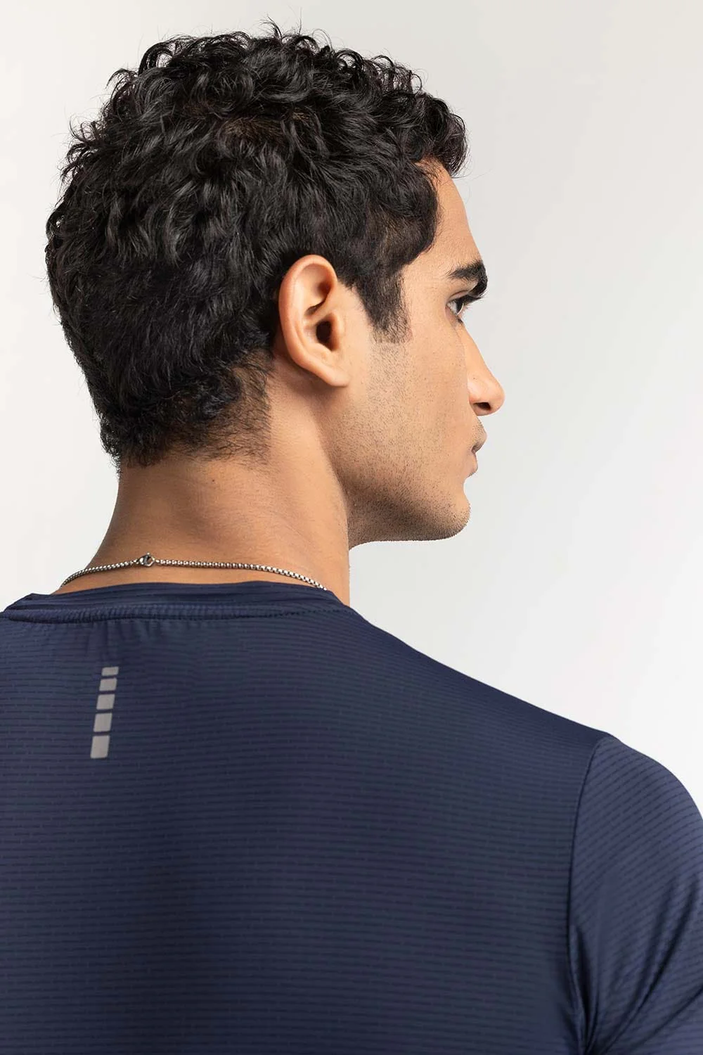 Blue Textured Tee - Image 4