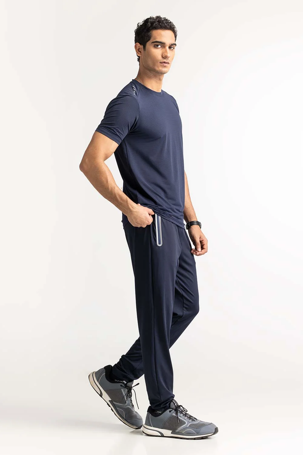 Blue Textured Tee - Image 5