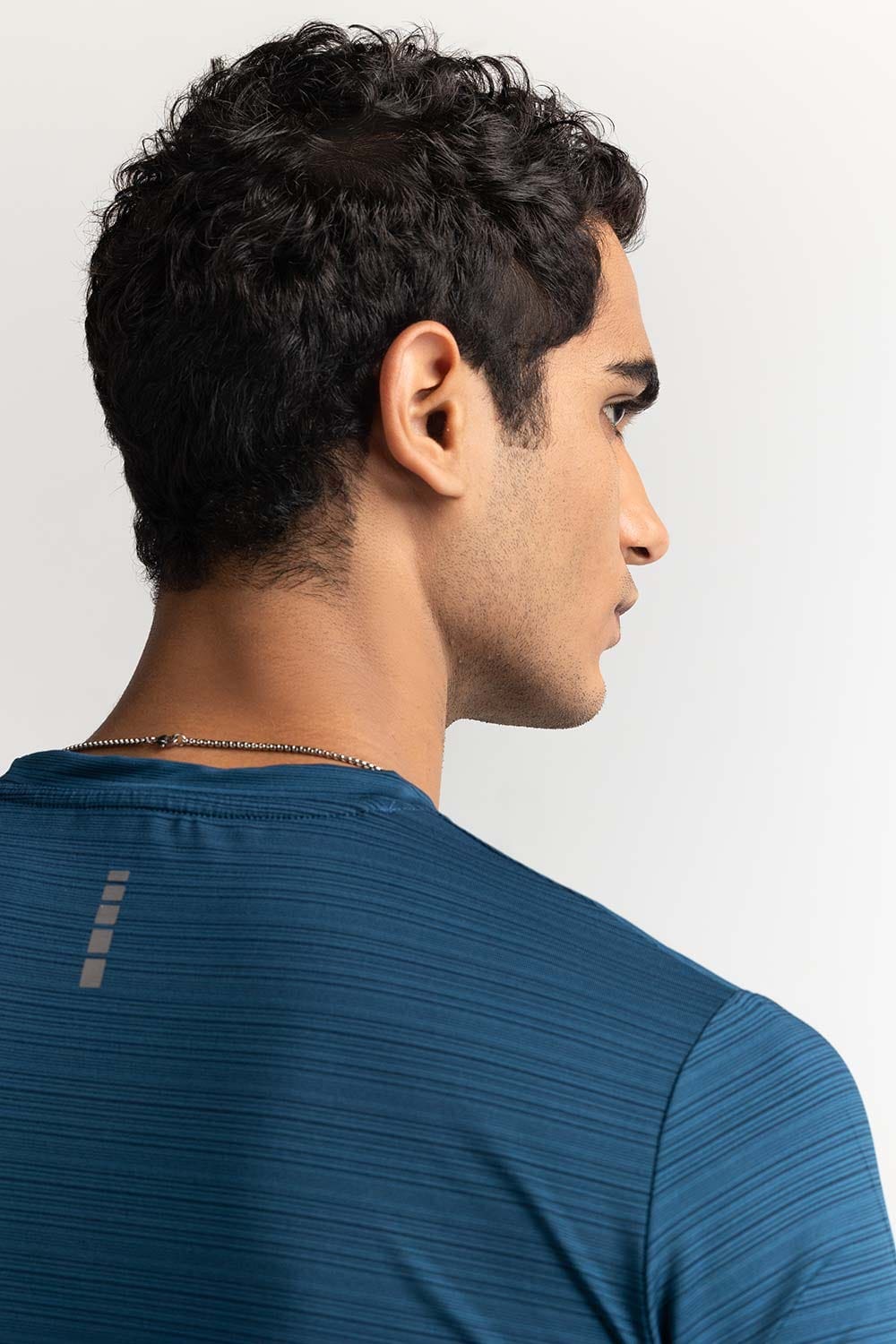 Blue Textured Tee - Image 6