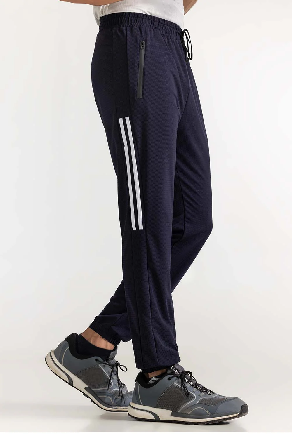 Blue Textured Trouser - Image 2