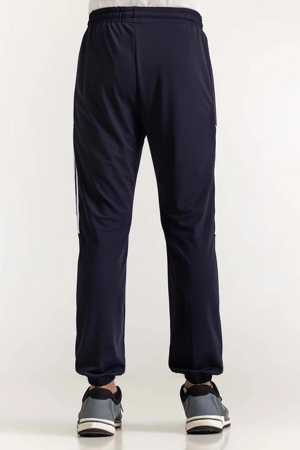 Blue Textured Trouser - Image 3
