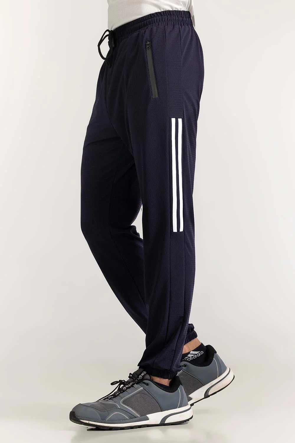 Blue Textured Trouser - Image 4