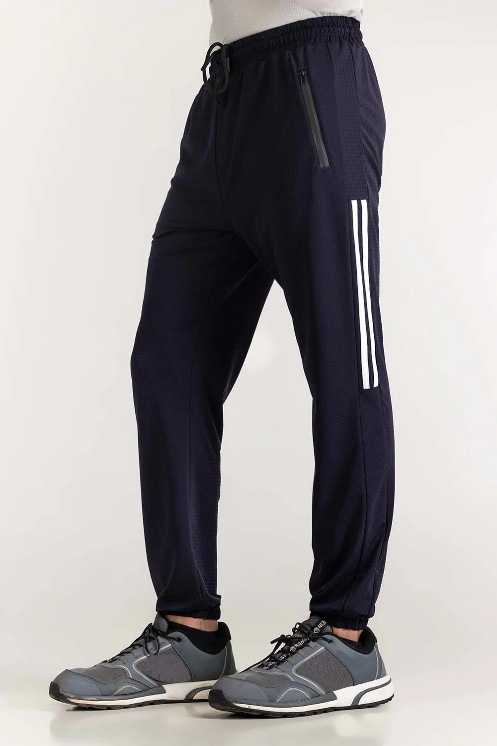 Blue Textured Trouser - Image 5