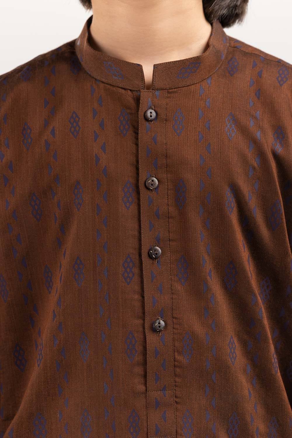 Brown Basic Kurta KR-KSTY22-001