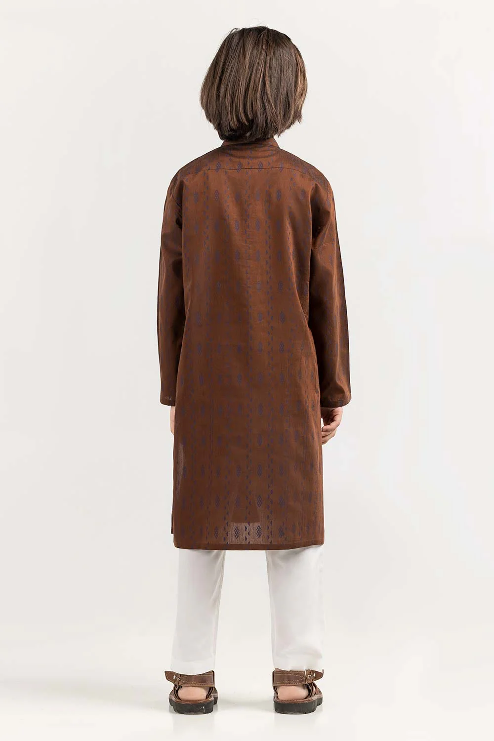 Brown Basic Kurta KR-KSTY22-001 - Image 4