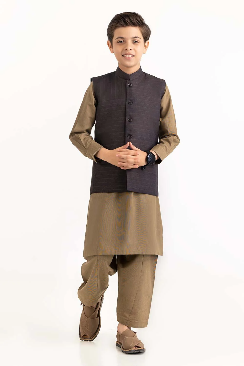 Brown Stylized Waist Coat KWC-PD23-003 - Image 6