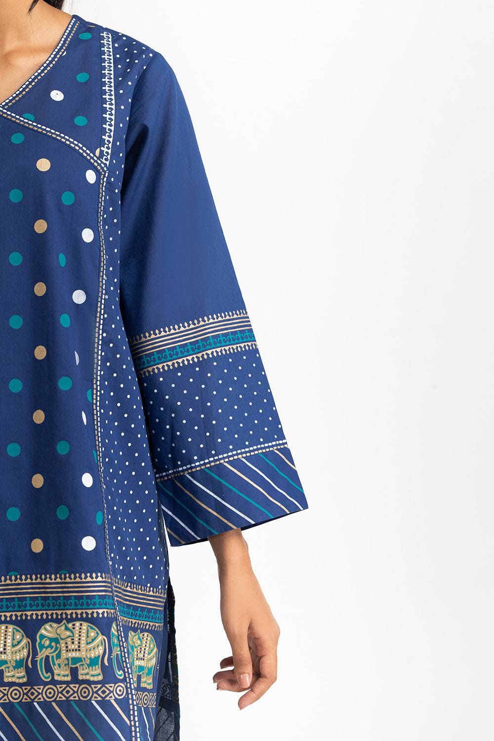 Cambric Block Printed Co-Ord Set IPS-24-201 - Image 3