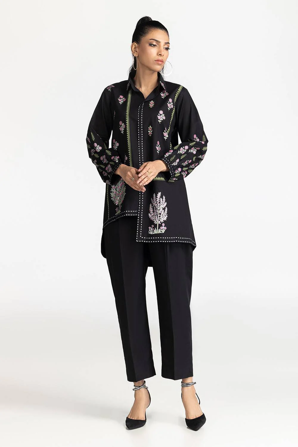 Cambric Block Printed Co-ord Set - Image 3