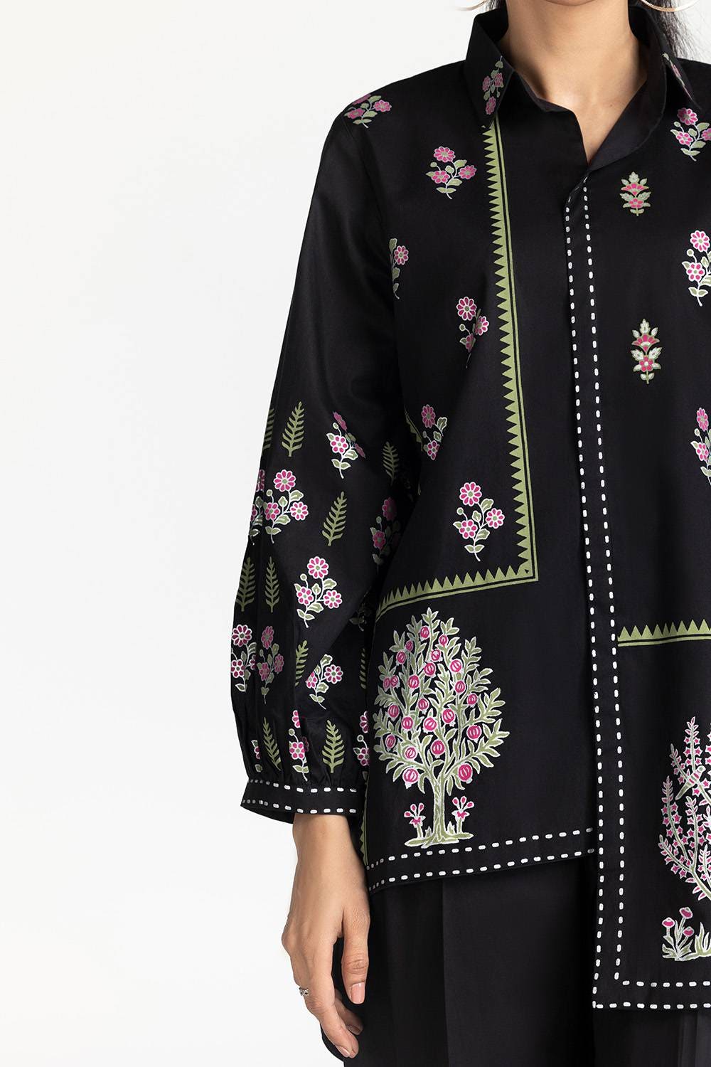 Cambric Block Printed Co-ord Set - Image 4