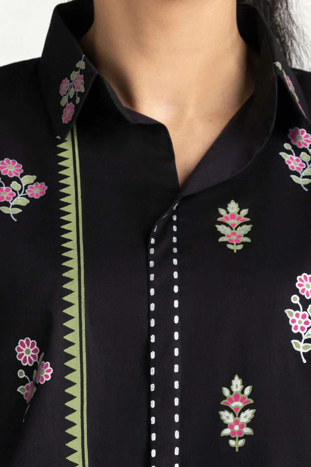 Cambric Block Printed Co-ord Set - Image 6