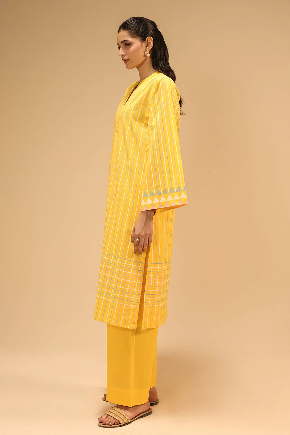 Cambric Block Printed Co-Ord Set - Image 4