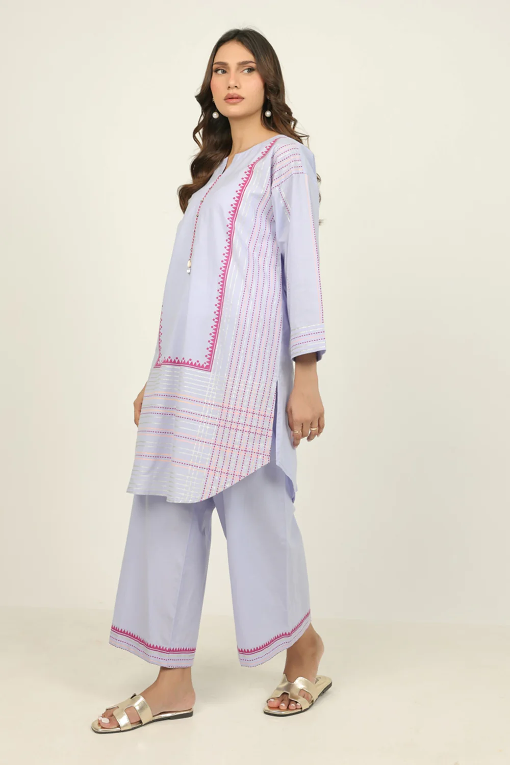 Cambric Block Printed Co-Ord Set - Image 5