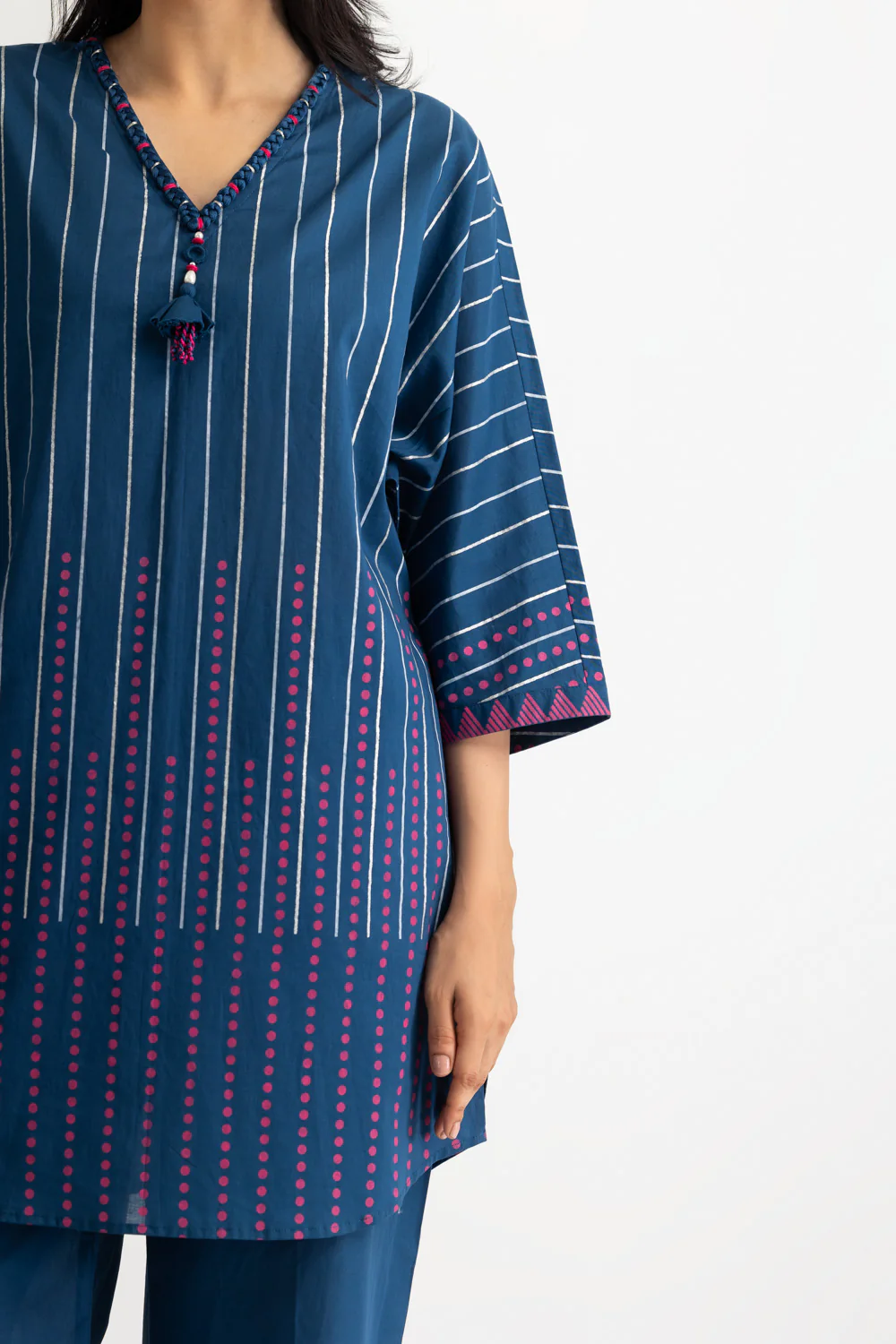 Cambric Block Printed Co-Ord Set - Image 2