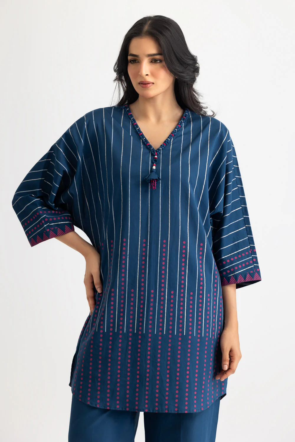 Cambric Block Printed Co-Ord Set - Image 3