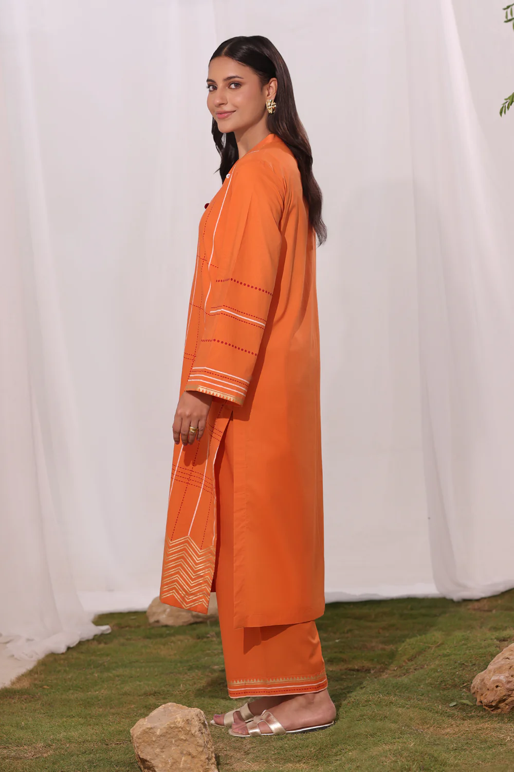 Cambric Block Printed Co-Ord Set - Image 4
