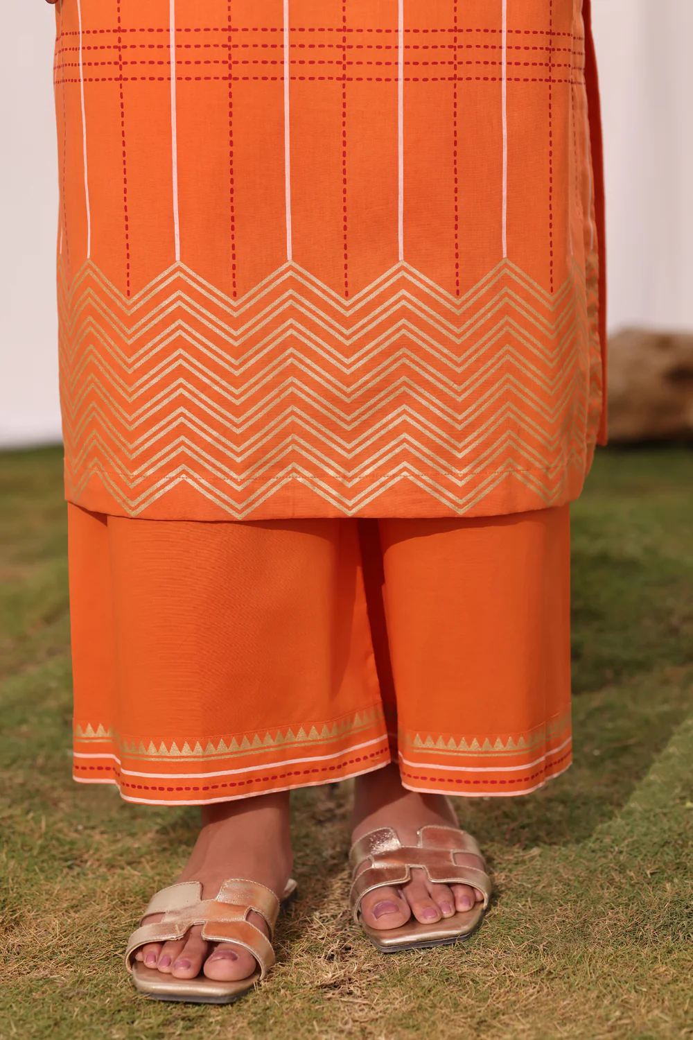 Cambric Block Printed Co-Ord Set - Image 7