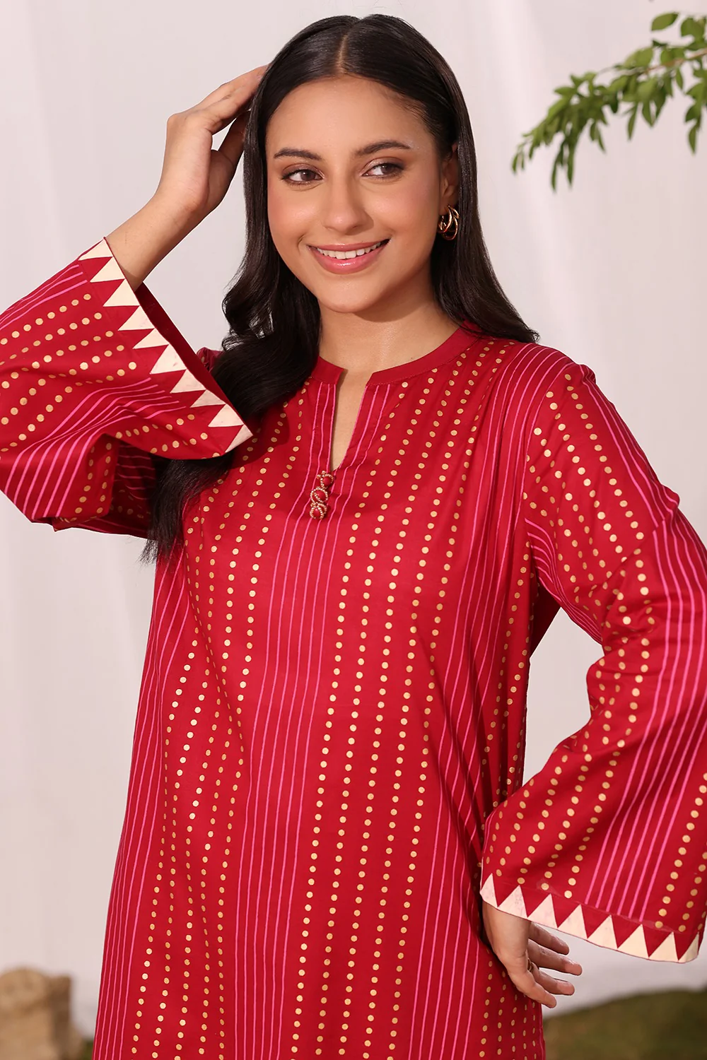 Cambric Block Printed Co-Ord Set - Image 3