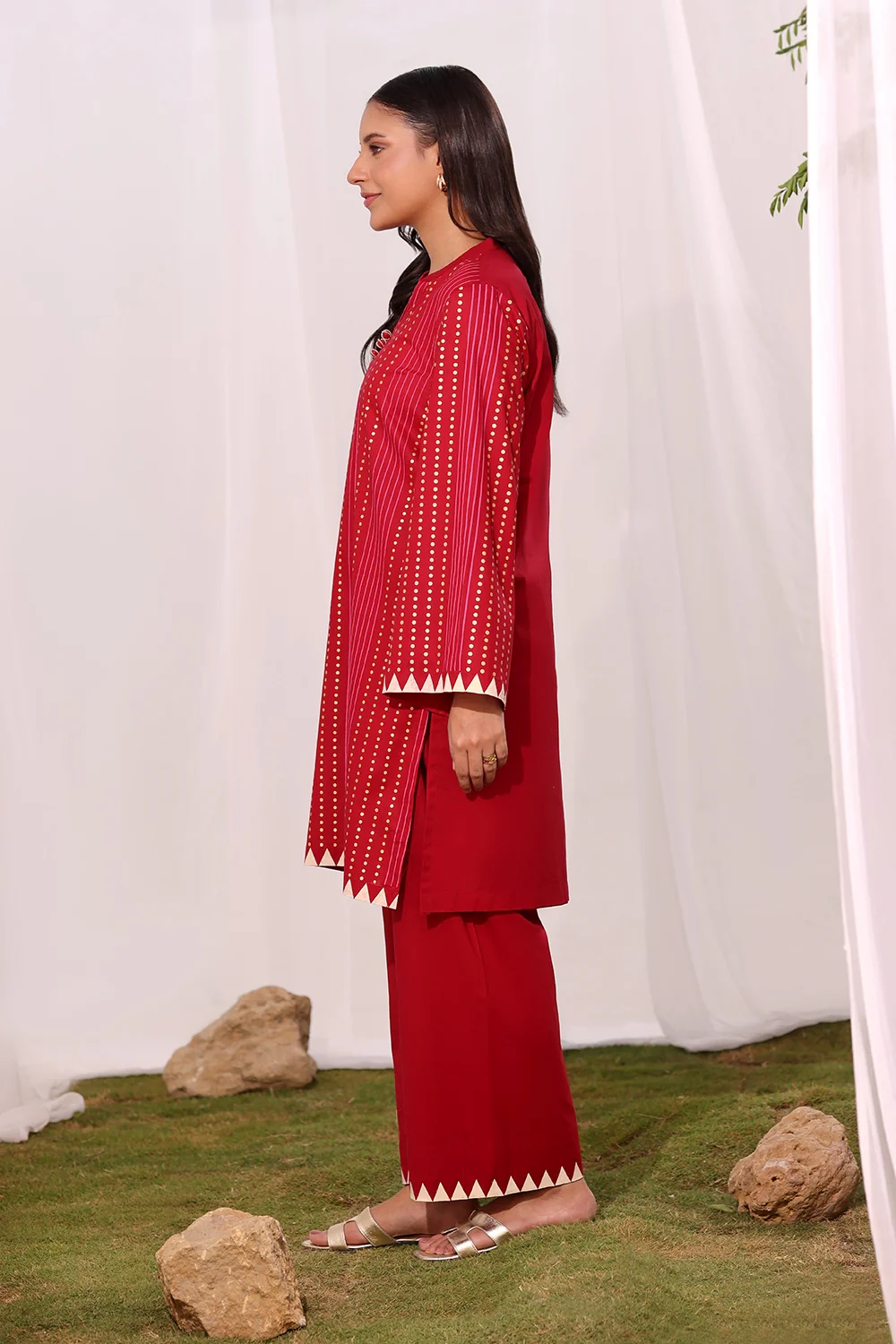 Cambric Block Printed Co-Ord Set - Image 6