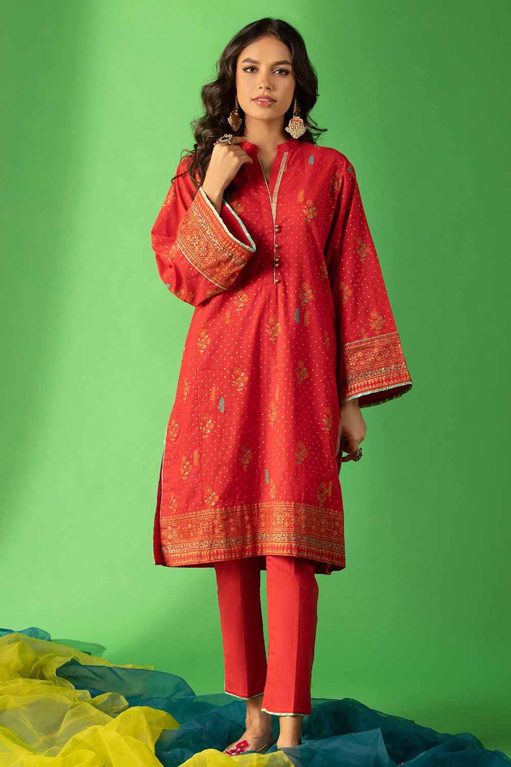 Cambric Block Printed Shirt And Trouser - Image 2