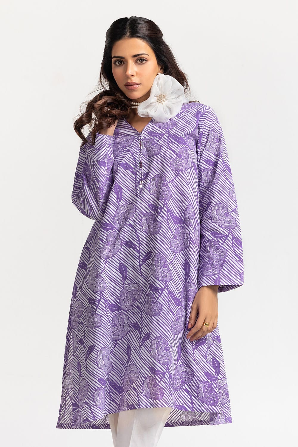 Cambric Block Printed Shirt - Image 3
