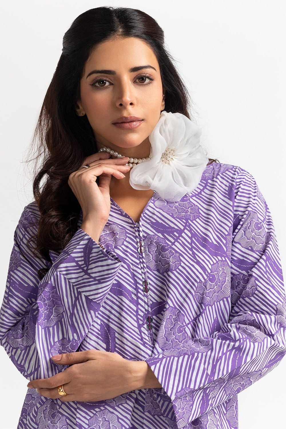 Cambric Block Printed Shirt - Image 4