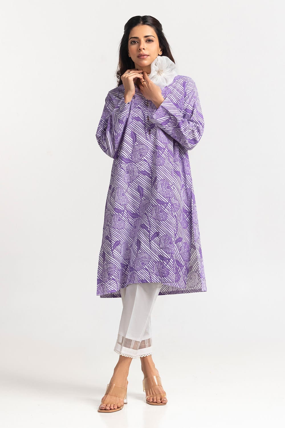 Cambric Block Printed Shirt - Image 5