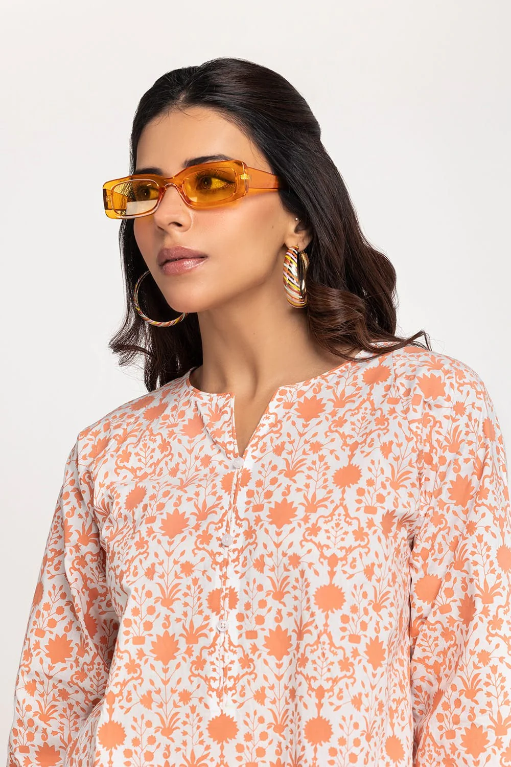 Cambric Block Printed Shirt - Image 4
