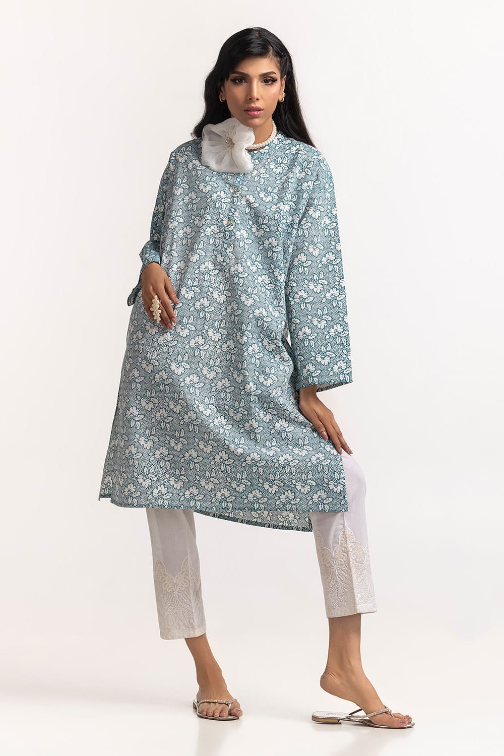 Cambric Block Printed Shirt - Image 3