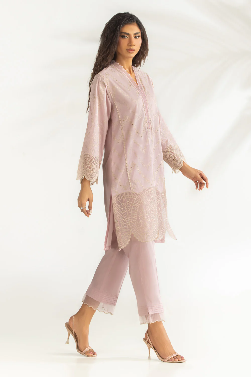 Cambric Embroidered Co-Ord Set - Image 3