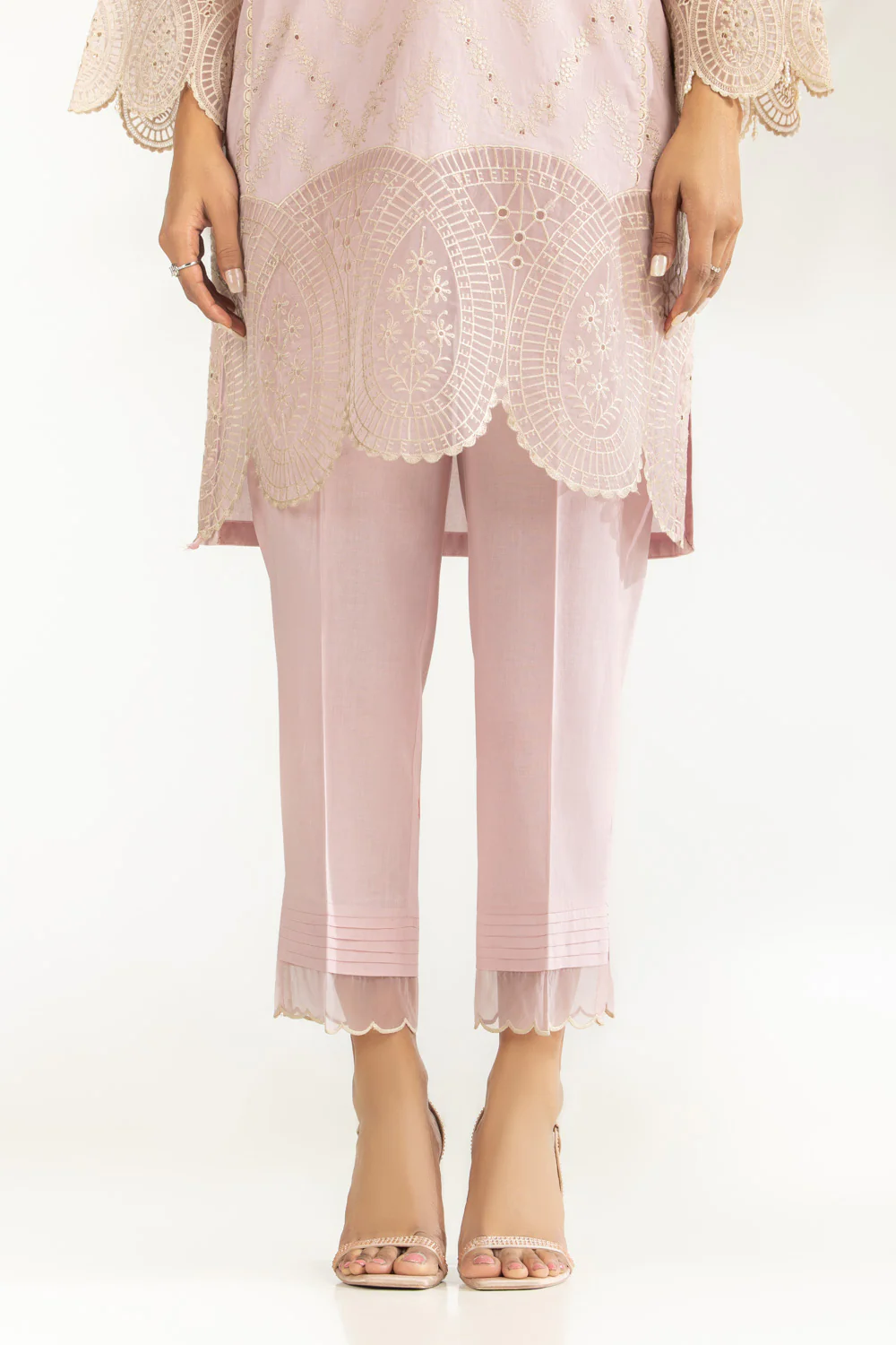 Cambric Embroidered Co-Ord Set - Image 6