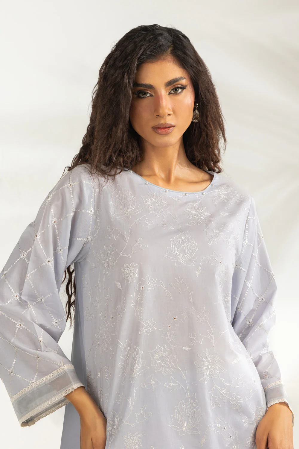 Cambric Embroidered Co-Ord Set - Image 2