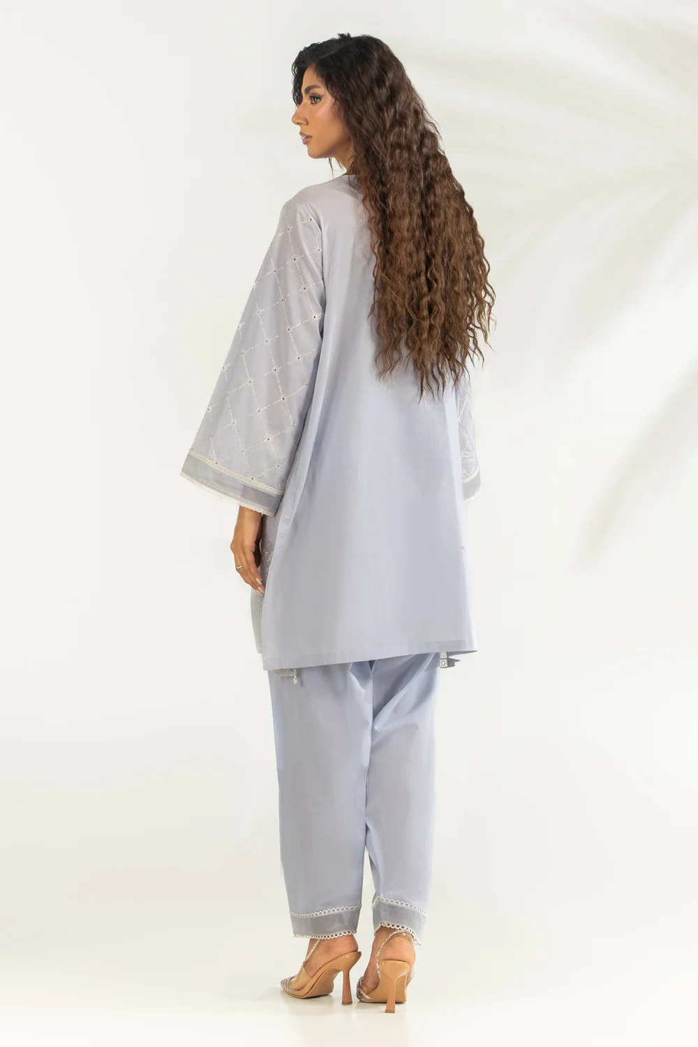 Cambric Embroidered Co-Ord Set - Image 6