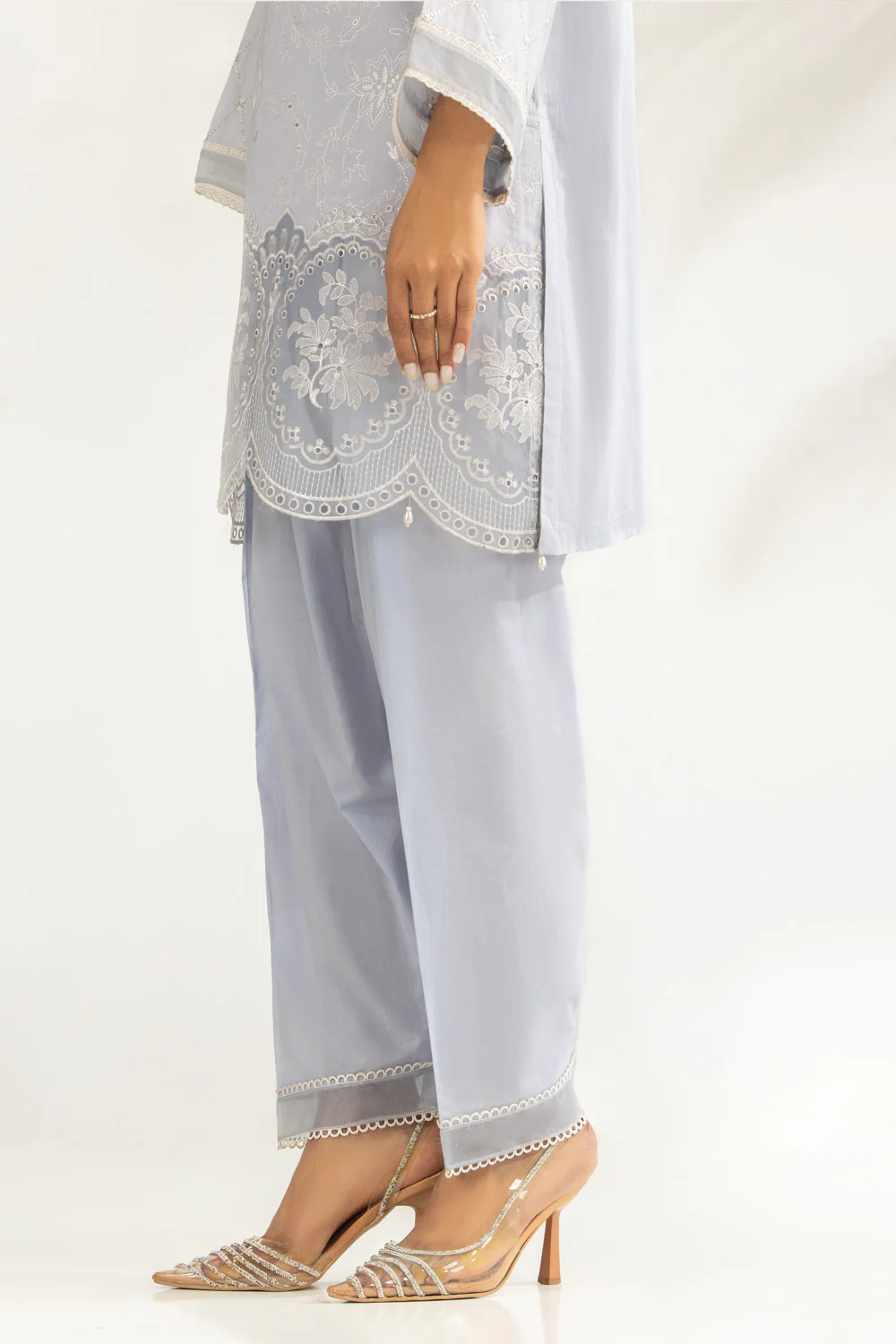 Cambric Embroidered Co-Ord Set - Image 7