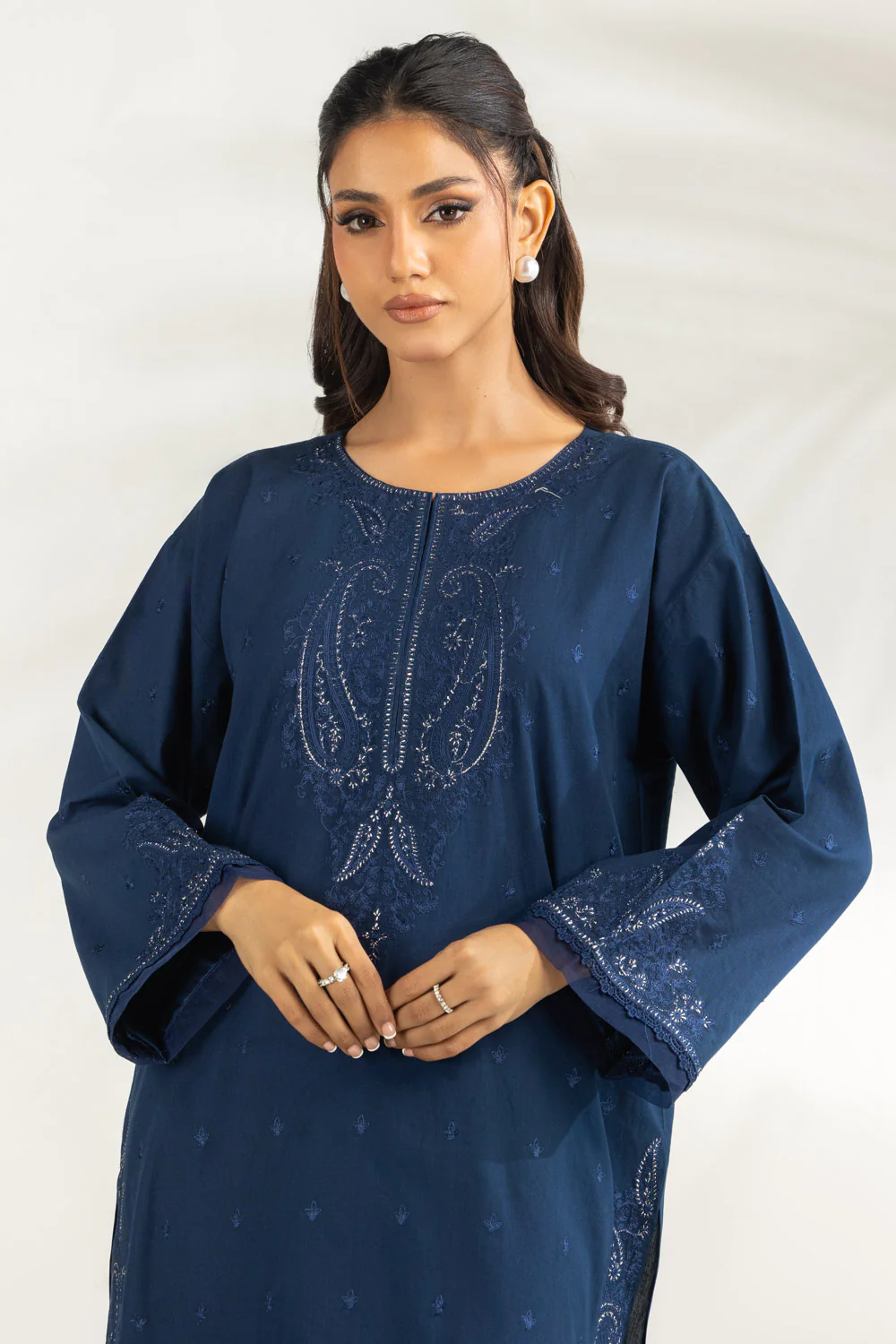 Cambric Embroidered Co-Ord Set - Image 5