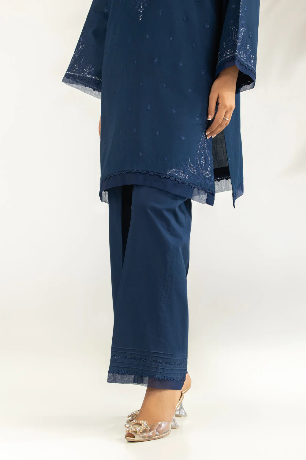 Cambric Embroidered Co-Ord Set - Image 6